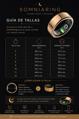 Guía de tallas del Anillo Inteligente SomniaRing